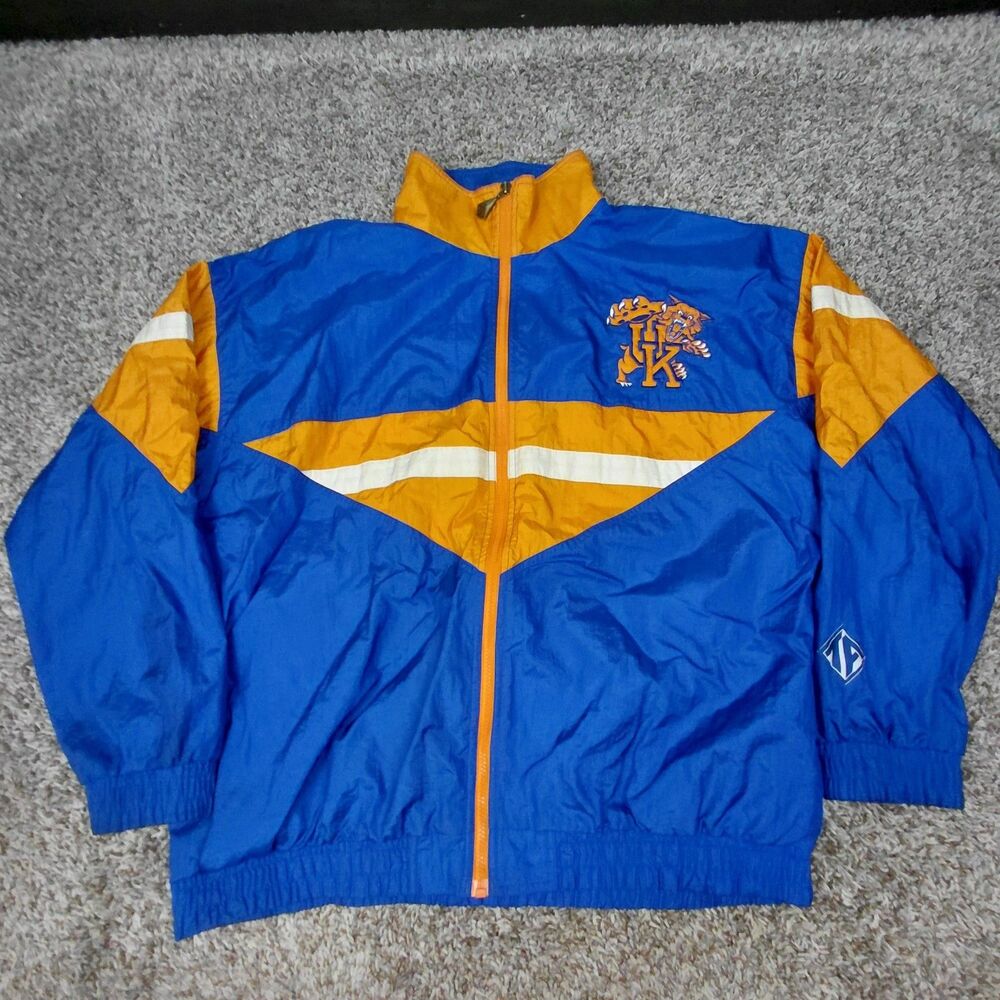 Vintage Kentucky Wildcats Jacket Mens XL Team Athletics Blue Full Zip 90s